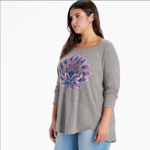 Lucky Brand Top 1X 2X 3X NWT - Picture 2 of 3